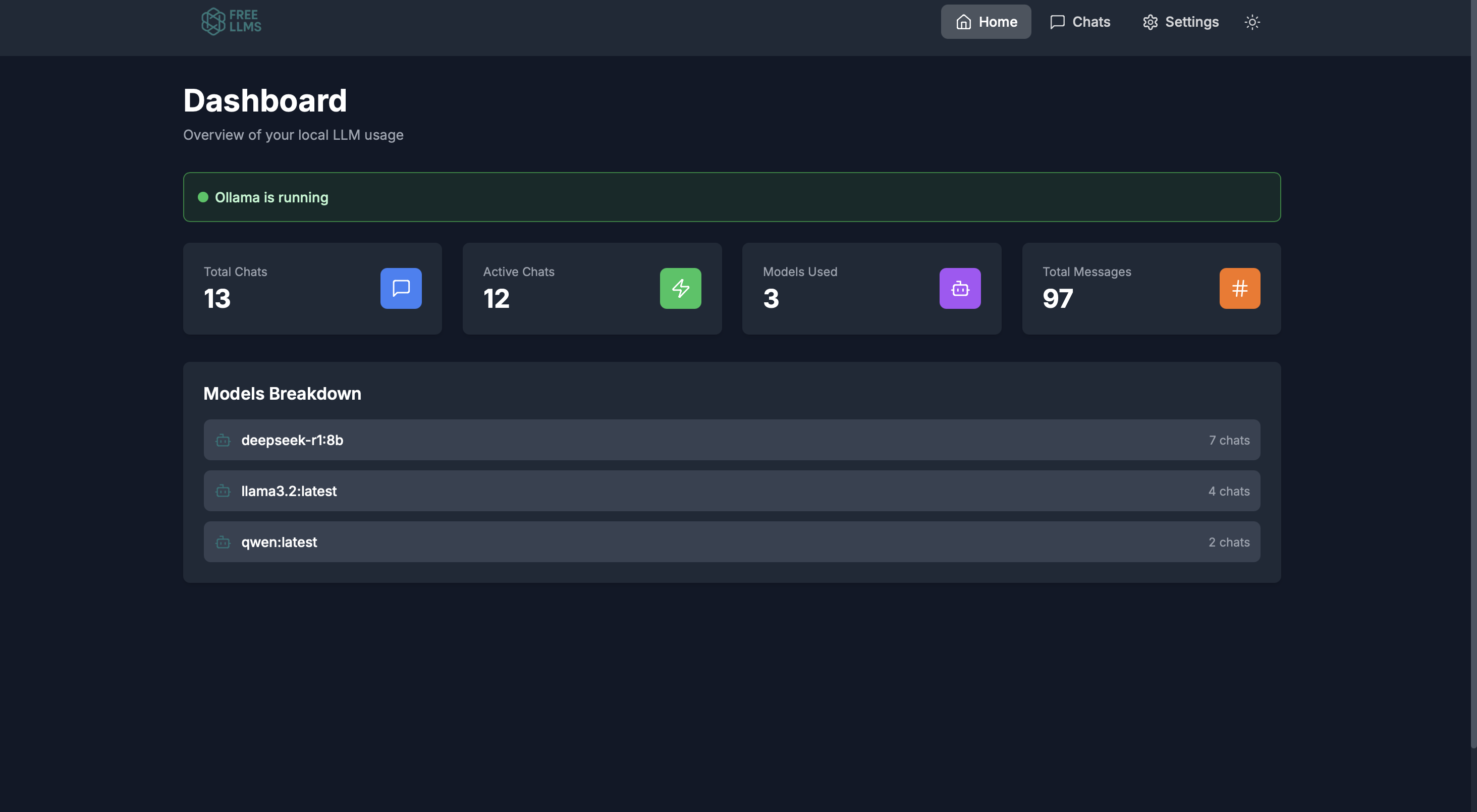 Free LLMs - Local AI Interface